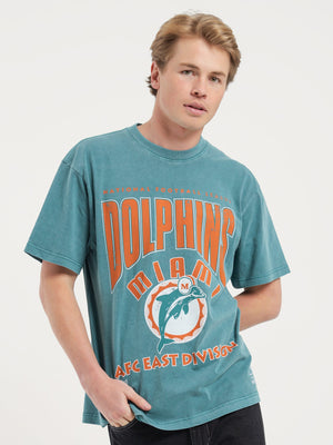 Miami Dolphins T-Shirt in Black - Glue Store