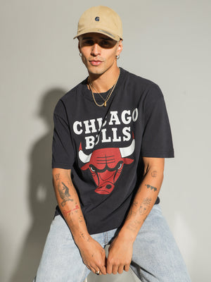 Brush Off Chicago Bulls T-Shirt Faded Black – Neverland Store