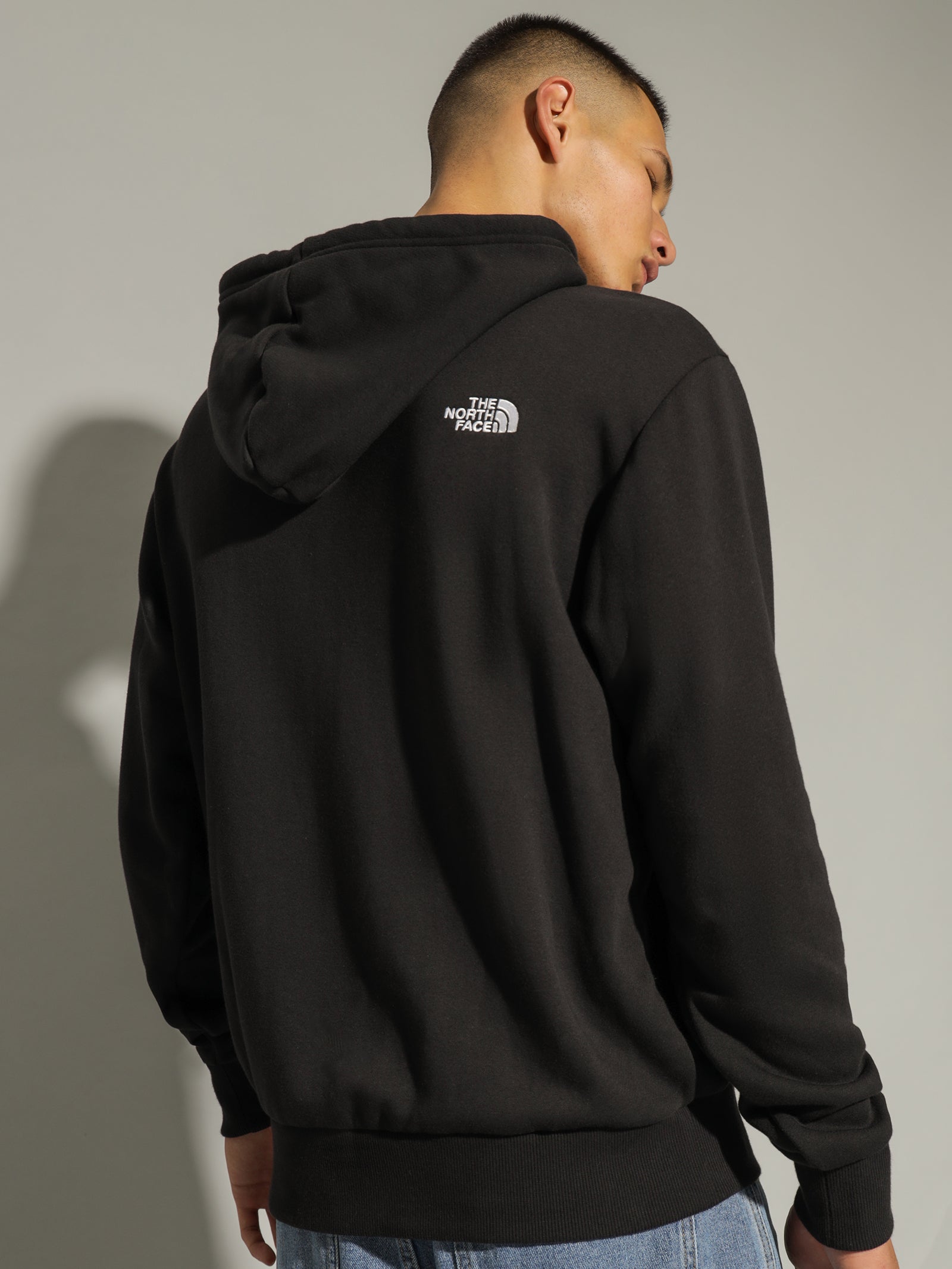 Mens Simple Logo Hoodie in TNF Black - Glue Store NZ